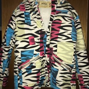 Grenade zebra snowboarding coat
